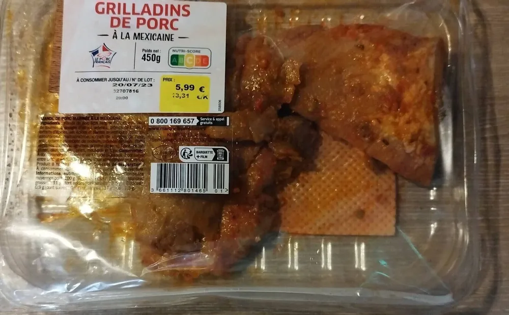 Grillage de porc à la Mexicaine
