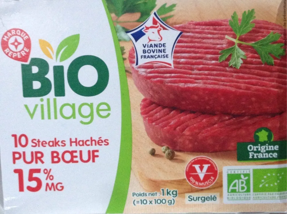 Steak hache surg bio 15%mg x10