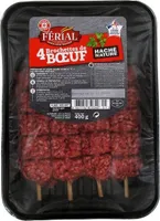 Brochettes de boeuf haché nature x 4
