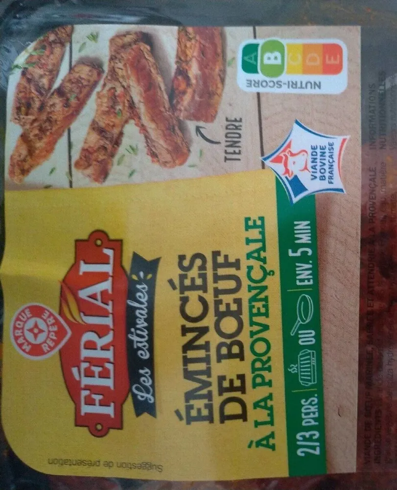 Émincés de boeuf à la provençale