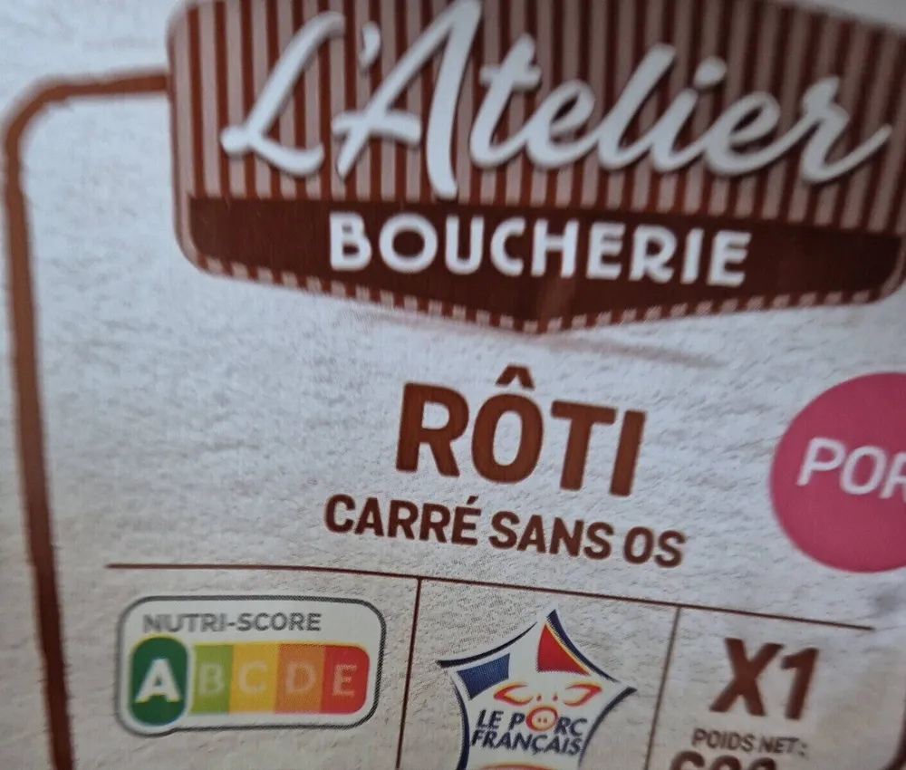 Porc Roti carré sans os