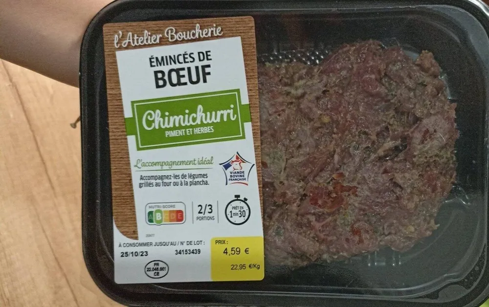 Émincés de boeuf Chimichurri