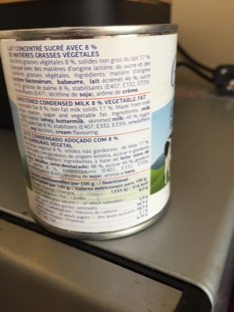 Lait concentré