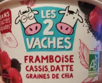 Fromage blanc framboise cassis datte
