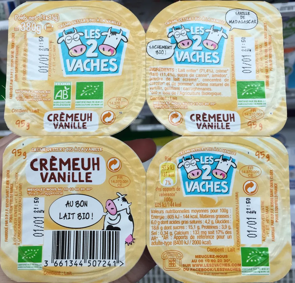 Crèmeuh Vanille