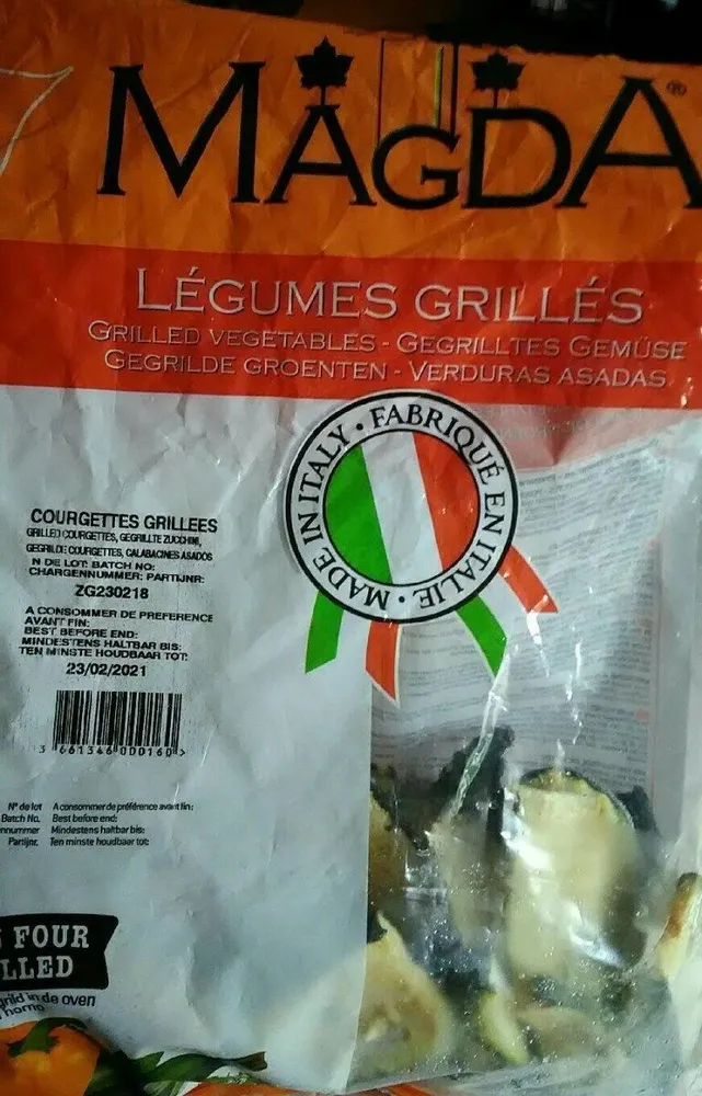 Magda courgettes grillées