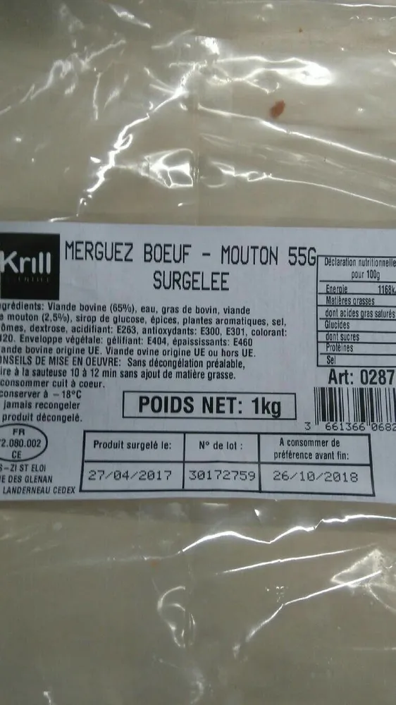 Merguez boeuf