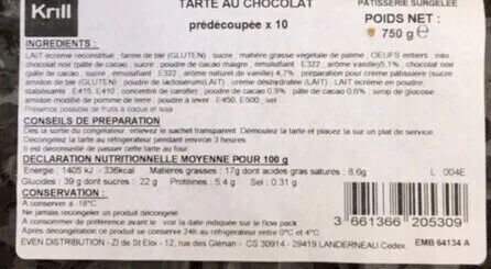 Tarte au chocolat