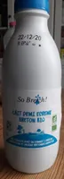 Lait demi écrémé breton bio