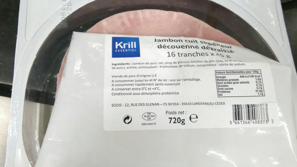 Jambon cuit supérieur