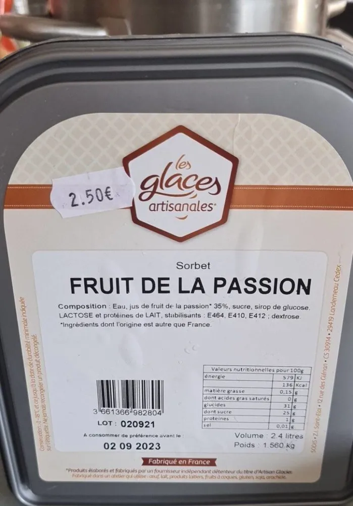 Sorbet Fruit de la passion