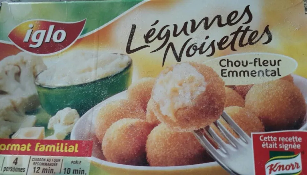 Légumes noisettes chou fleur emmental