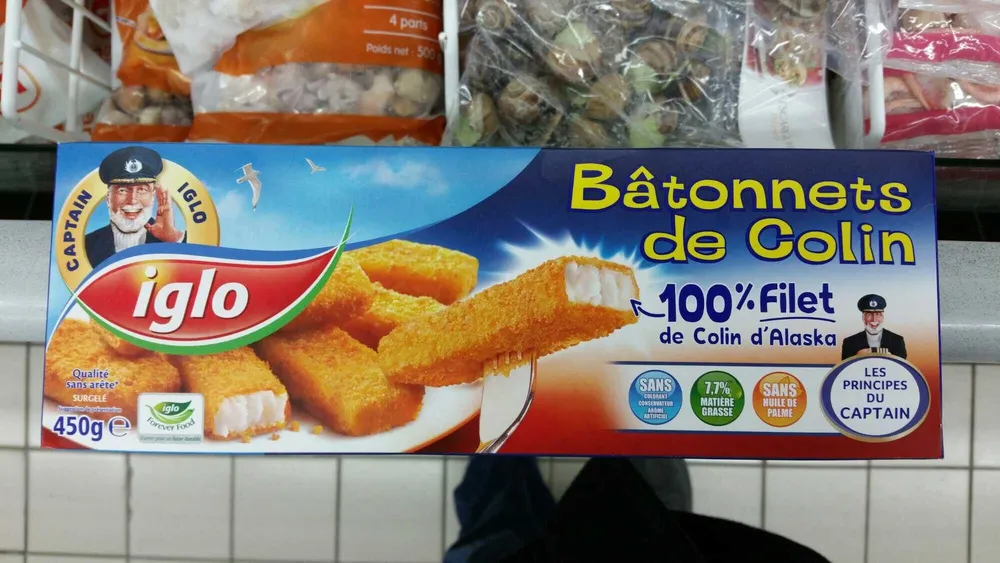 Bâtonnets de Colin d'Alaska 100% filet