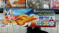 Bâtonnets de Colin d'Alaska 100% filet