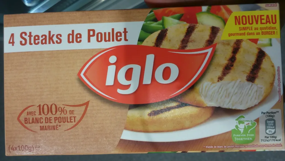 4 Steaks de Poulet