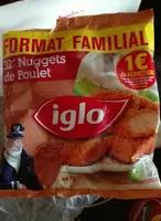 32 nuggets de poulet sac 667g IGLO