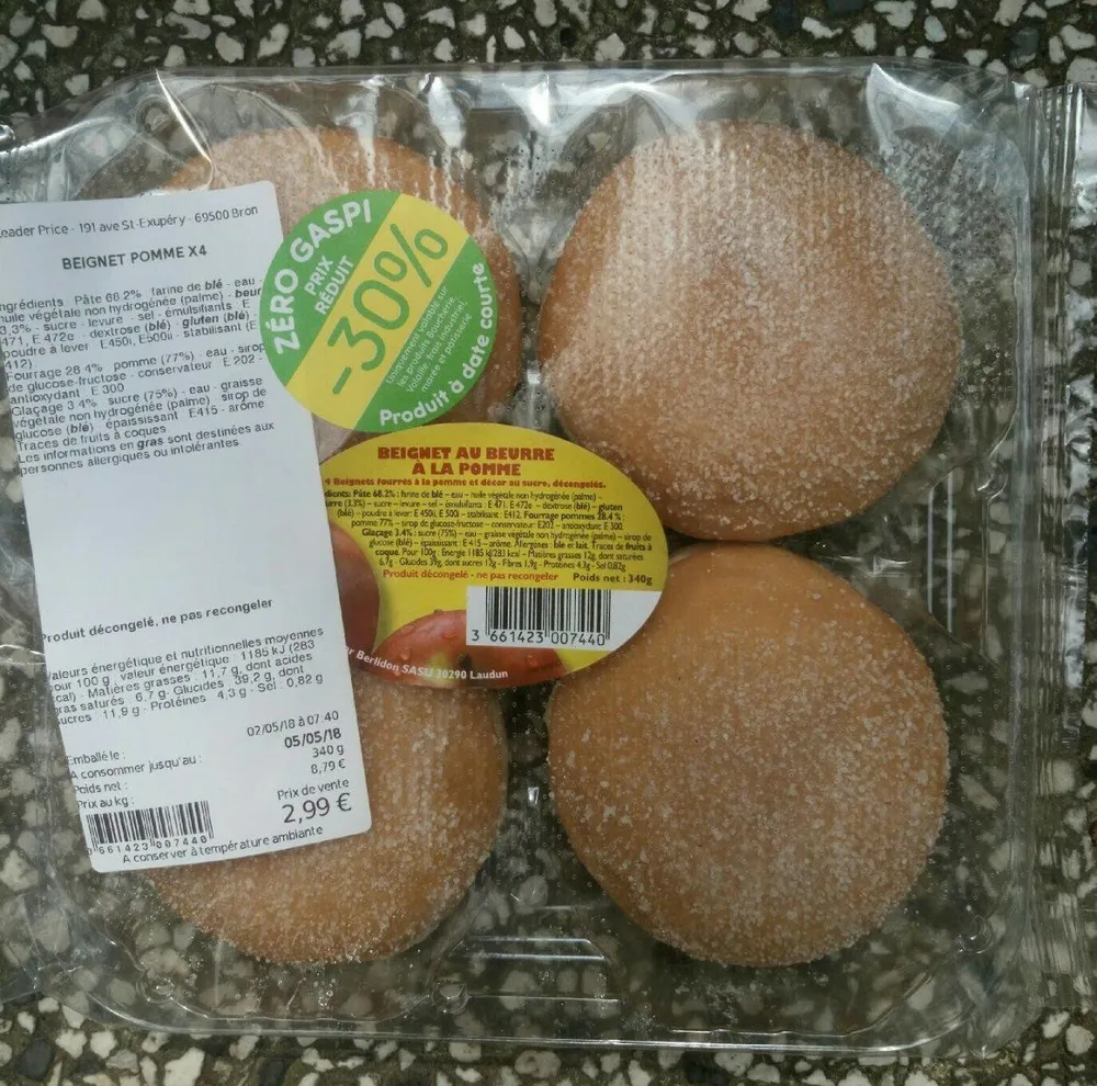 Beignet au beurre a la Pomme