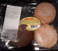 Beignet au goût chocolat - noisettes