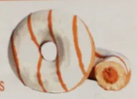 Donuts fourrés caramel avec glacage blanc