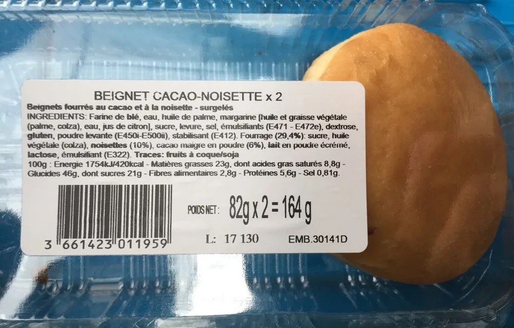 Beignet Cacao-Noisette