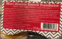 Mini donuts fourré framboise