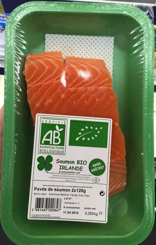 Pavés de saumon bio Irlande