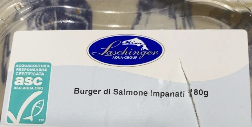 Burger di salmone panati