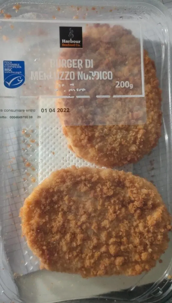 Burger di merluzzo nordico