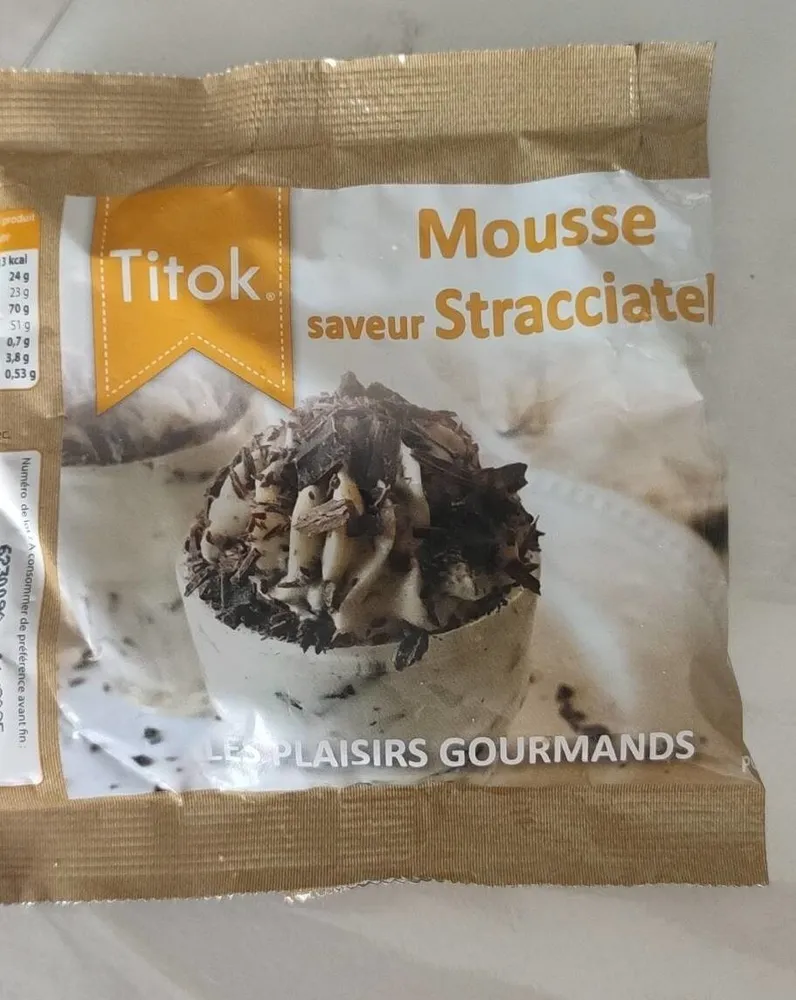 Mousse saveur stracciatella