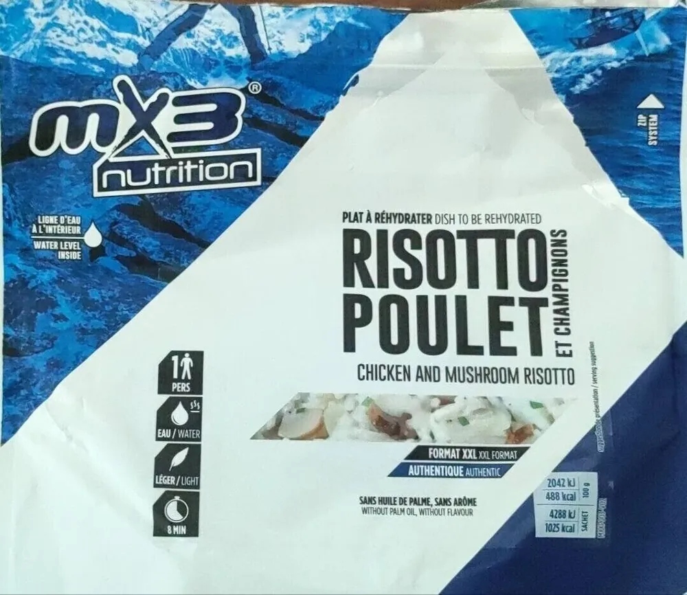 Risotto poulet et champignons