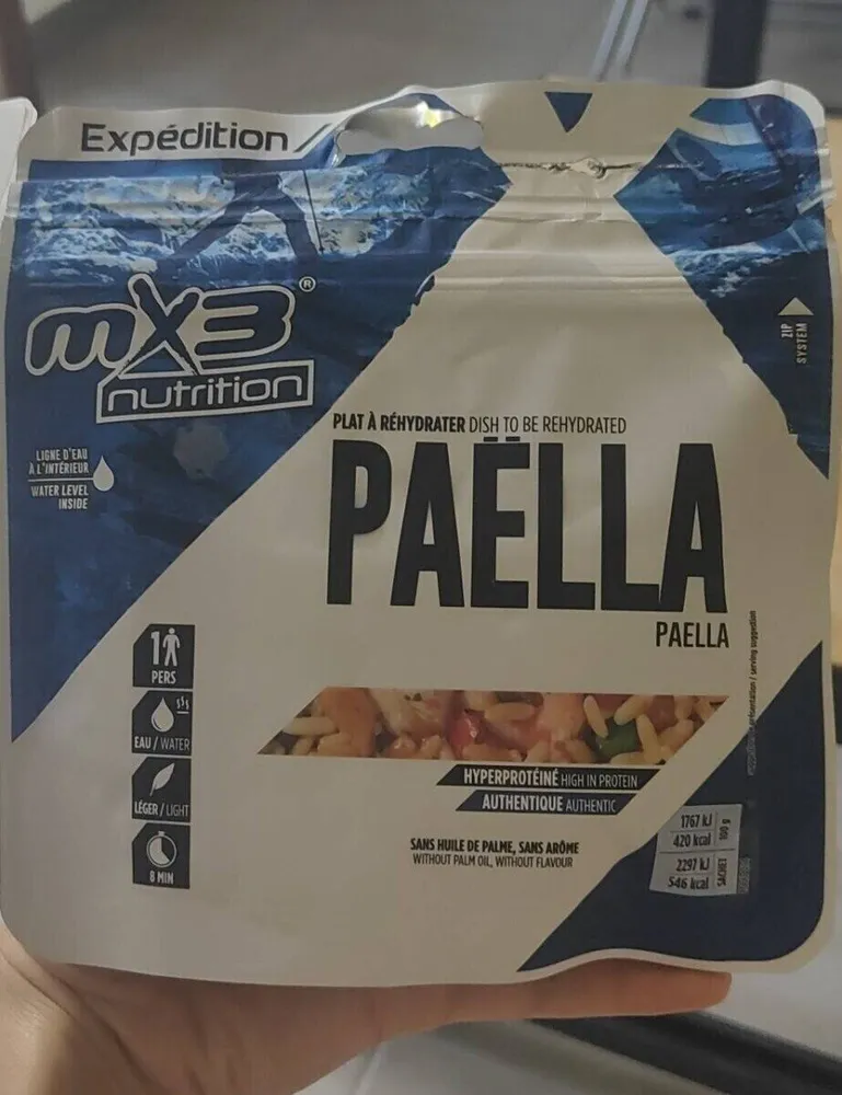 Mx3 nutrition paella