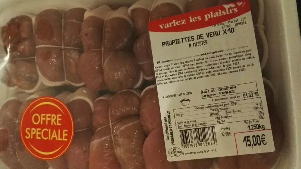 Paupiettes de veau