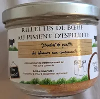 Rillettes de boeuf au piment d'espelette
