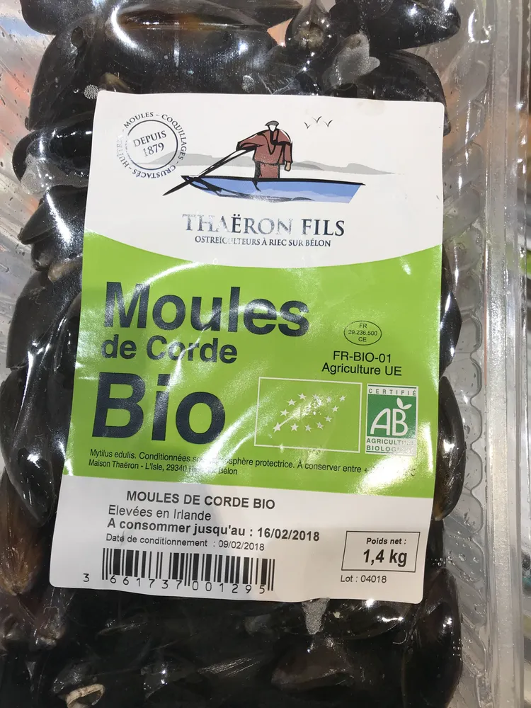 Moules de corde bio