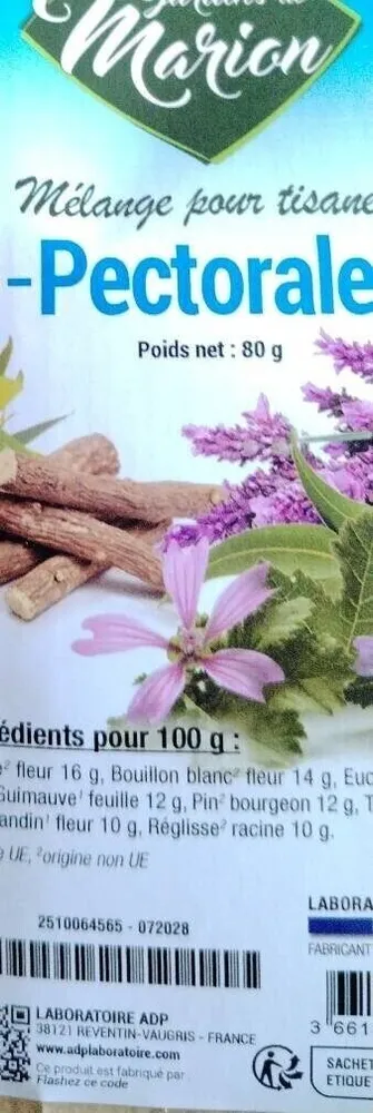 Mélange pour tisanes pectorale