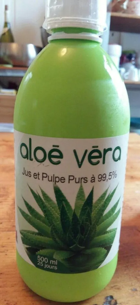 Aloe vera jus et pulpe purs à 99,5%