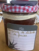Confiture de rhubarbe et fraises de fête des pères