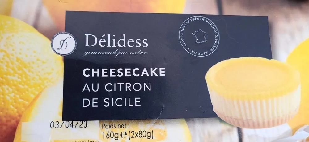 Cheesecake au citron de Sicile