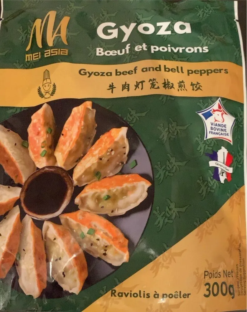 Gyoza bœuf et poivrons