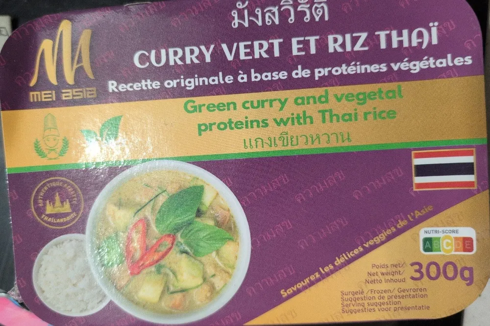 Curry Vert Et Riz Thai