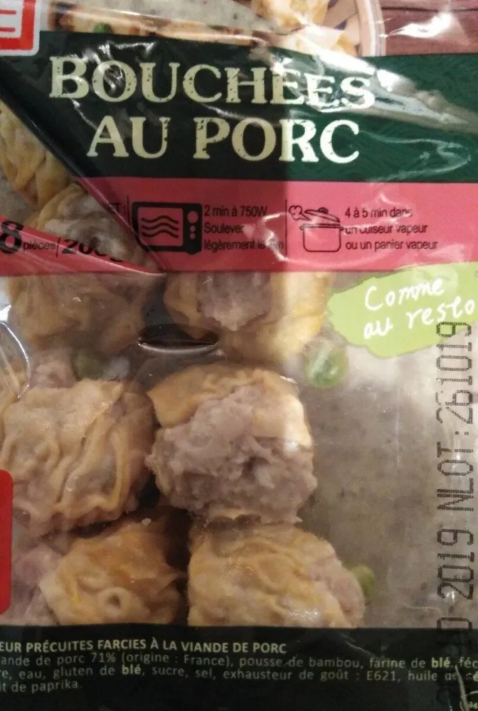 Bouchées au porc
