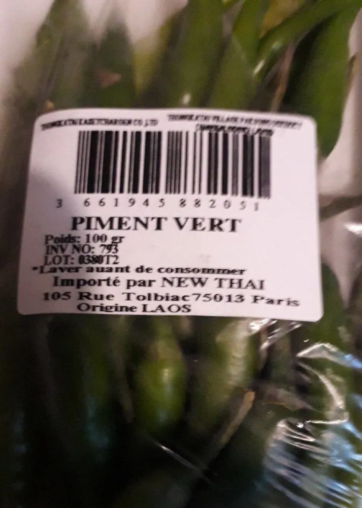 Piment vert ils de la réunion