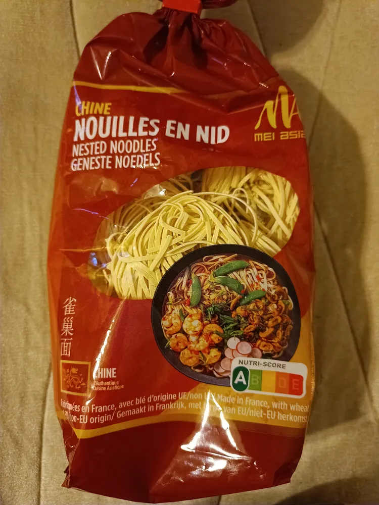 Nouilles en nid