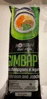 Gimbap aux champignons et légumes