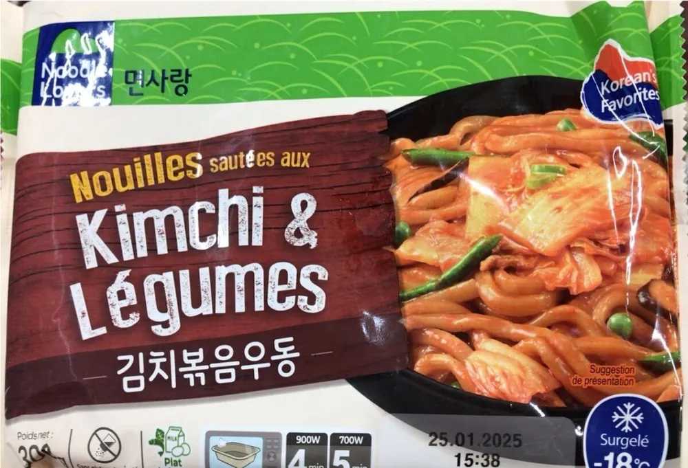 Kimchi et légumes