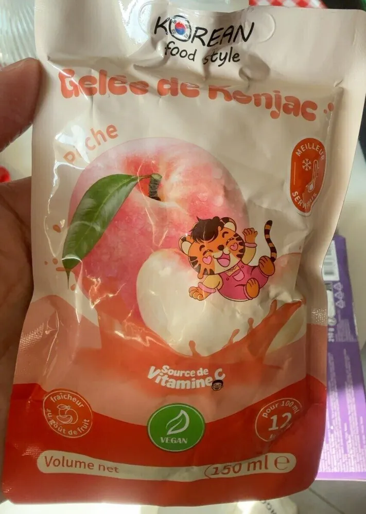 Gelee au konjac saveur peche