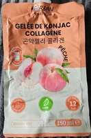 Gelée konjac collagène saveur pêche