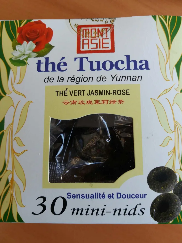 Mini the Tuocha au jasmin et rose MONT ASIE, 30 mini sachets