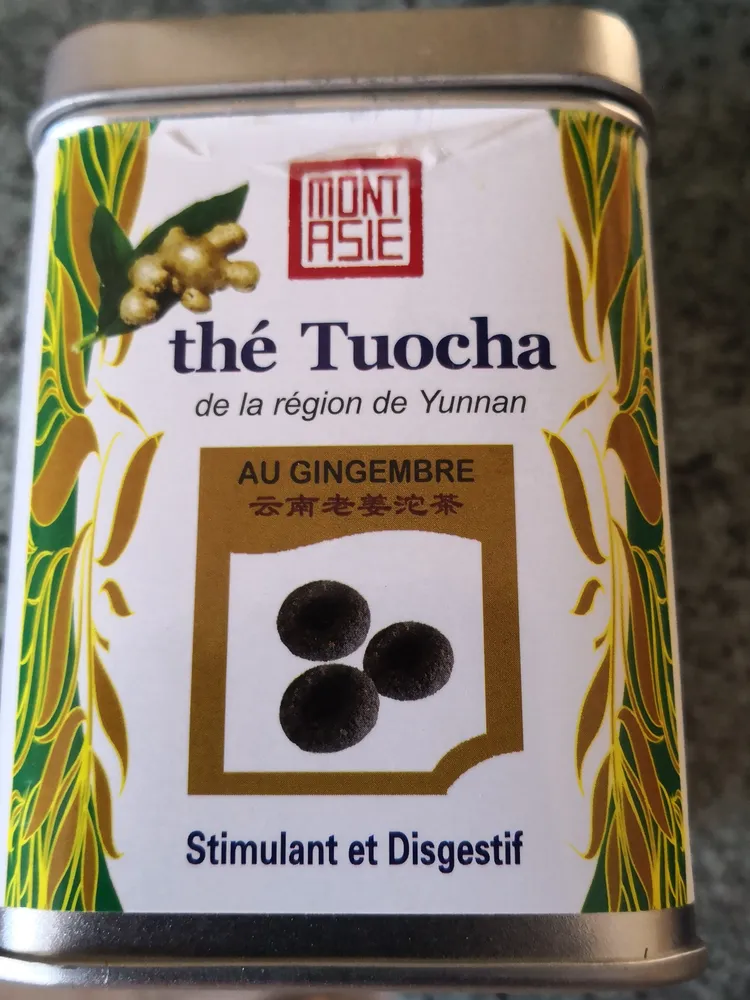 Mini the Tuocha au gingembre MONT ASIE, 30 mini sachets