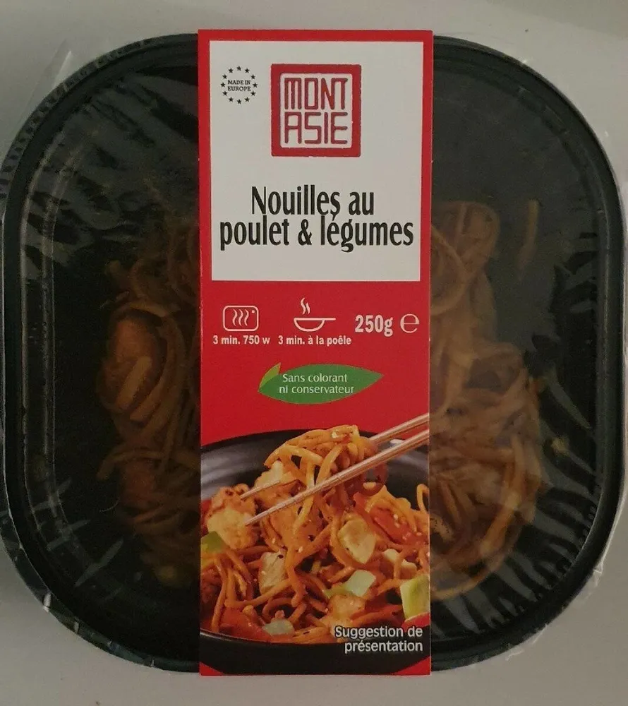Nouilles au poulet & légumes